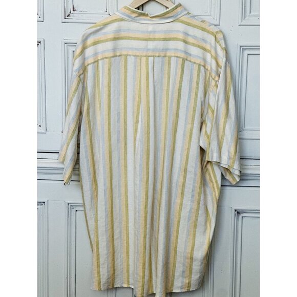 JoS A. Bank Men's XXL 100% Linen Short Sleeve Button Down Spring Summer - Picture 3 of 8